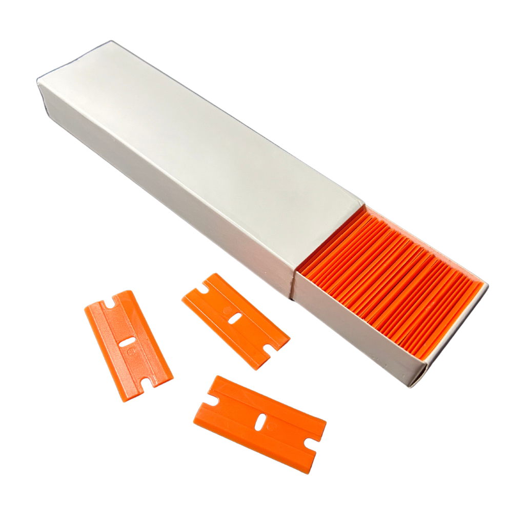 Plastic Scraper Razor Blades Double Edge For Paint Glue Remover Phone Repair