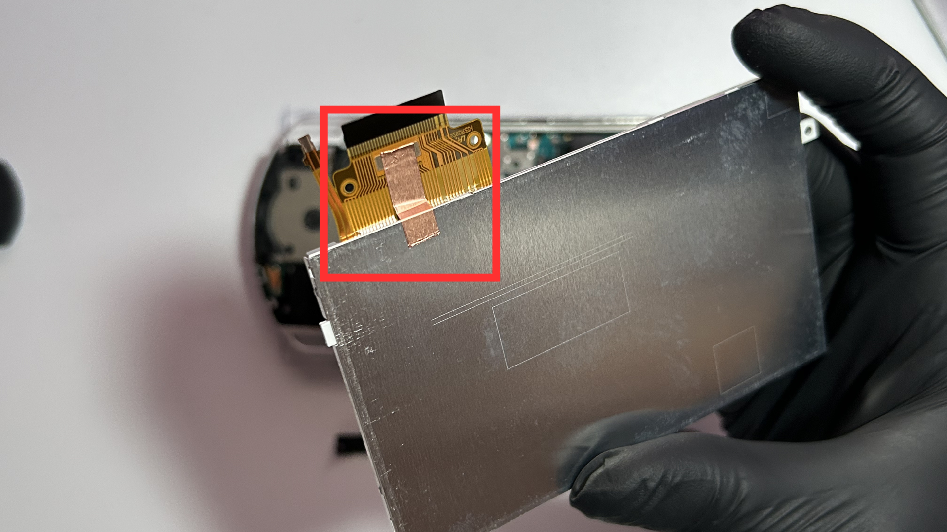 New copper tape on new LCD